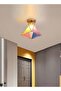 Modern Creative Multicolor Triangular Shape Iron Ceiling Lamp