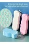 Set of 4 Soft Bath Body Shower Sponge with Hook, Super Soft Exfoliating Bath Sponge, Magic Fun - 2