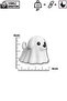 🎃   سلسلة مفاتيح على شكل كلب شبح منسوجة - موضوع الهالوين، إنتاج محلي 👻 🐾 - 5