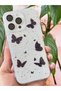 iPhone 16 Pro Max Case Silvery Black Butterfly Pattern Colorful Shiny Shock Absorbing Cover - 5
