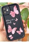 For iPhone 11 Case Soft Textured Butterfly Pattern Soft Camera Protection Silicone Cover - 6