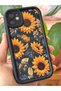 iPhone 11 Case Soft Textured Sunflower Pattern Soft Camera Protection Silicone Cover - 8
