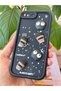 iPhone 7 Plus/8 Plus Case Designed with Patterned Camera Protection Coffee Cookie Black Soft Silicone - 7