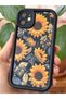 iPhone 11 Case Soft Textured Sunflower Pattern Soft Camera Protection Silicone Cover - 7