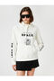 Printed sweatshirt with collar detail and fleece inside - 3