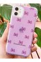 iPhone 11 Case Purple Glitter Bow Pattern Colorful Shiny Shock-Absorbing Cover - 5