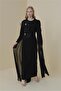 Cloak Flower Detailed Dress Black - 2