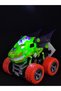 Frictional Lighted Musical Winged Cars Green