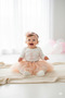 Baby Girl Pearl 1 Year Old Birthday Party Outfit Tutu Skirt/Dress Set
