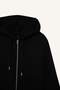 Basic Hooded Relax Fit Sweatshirt - Pocket, Plain Zipper C1809Ax23Wn - 2