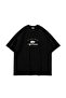 From Tokyo to Istanbul Printed Oversize Unisex Black Tshirt - 3