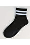 6 Pairs Men's and Women's Cotton Striped Colorful Booties Socks - 4