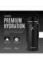 1L Black Insulated Stainless Steel Water Bottle | Double Wall Thermos with 3 Leak-Proof Lids - 2