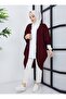 Tasseled Flat Cap - Burgundy - Sahra Butique - 5