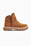 Aniitta Brown Suede Shearling Short Women's Boots, Women's Bootie