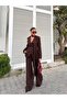 Women's Modern Design Shawl Detailed Pants Jacket Set - 2