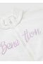 Embroidered Girl's Ecru Sweatshirt 3J68C505D - 2