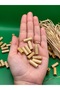 20 mm Varnished Cut Tube Wooden Beads (50 Grams 120 Pieces) Hole Diameter 3 mm Macrame Design Jewelry - 2