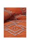 Puff Embroidered Double Duvet Cover Set Liya Brick-Beige - 2