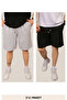 Men's Baggy Cut 2 Thread Basic Summer Shorts & Bermuda with Elastic Waist Pocket