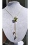 Idyllia Necklace Green Color Viral Y Necklace