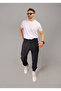 Men's Navy Blue Baggy Style Parachute Fabric Elasticated Leg Sweatpants - 7