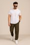 Men's Baggy Loose Cut Parachute Fabric Elastic Waist Trousers - 3