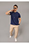 Men's Beige Parachute Fabric Wide Leg Sports Sweatpants