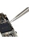 3D Titanium Alloy Precision Anti-Static Flat Tip Integrated Tweezers - 2