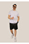 Men's Black Baggy Cut 2 Thread Basic Summer Shorts & Bermuda with Elastic Waist Pocket - 3