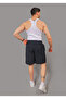 Men's Navy Blue Baggy Cut Lycra Parachute Fabric Quick Dry Summer Shorts&Bermudas - 3