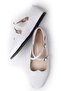 Dafne White Color Blunt Toe Women's Flat Shoes - 8
