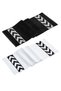 Sergeant 30x100 Cm 100% Cotton (450 GSM) Black-White 2-Piece Sports Towel Fitness Gym Golf Boxing Towel