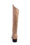 Krista Mink Color Zipperless Thin Fur Lined Women's Short Heeled Boots - 6
