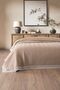 100% Cotton Double Bed Kopanaki Lace Waffle Blanket - 210x230 cm - Cappuccino Honeycomb Blanket