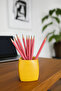 Concrete Yellow Pen Holder