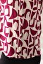 Regular Women's Burgundy Cream Geometric Patterned Long Sleeve Shirt Tunic - 3