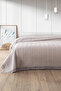 100% Cotton Double Kopanaki Lace Waffle Pike 210X230 Cm-Stone Color