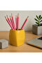 Concrete Yellow Pen Holder - 3