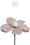 Artificial Linen Flower Ponselya Pink 30 cm - 4