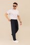 Men's Baggy Style Relaxed Fit Parachute Fabric Elastic Waist Wide Leg Trousers - 3
