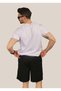 Unisex Baggy Cut Elastic Waist Fitness Shorts with Pockets - 3