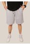 Unisex Baggy Cut Elastic Waist Fitness Shorts with Pockets