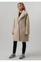 Women's faux fur coat, women's long faux fur suede lined coat - 4