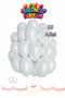 10Pcs Pearl White Balloons Shiny Party Balloon Graduation, Engagement, Birthday, Party Decoration