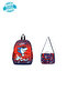 Waddell Printed Astronaut Licensed Combination Kindergarten Nursery Bag and Thermal Lunchbox