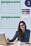 2 Monthly Planner Calendar Whiteboards - 3 Whiteboard Markers - 1 Felt Eraser