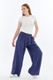 Women's Trousers Tansel Fabric High Waist Wide Leg - 8