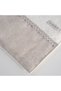 Ayliz Hand and Face Towel 100% Organic Cotton Linen Border Embroidered Cream 50X90 cm - 4