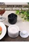 White & Black Marble Patterned Salt Box Set of 2 – Handmade Spice Keeper - 2